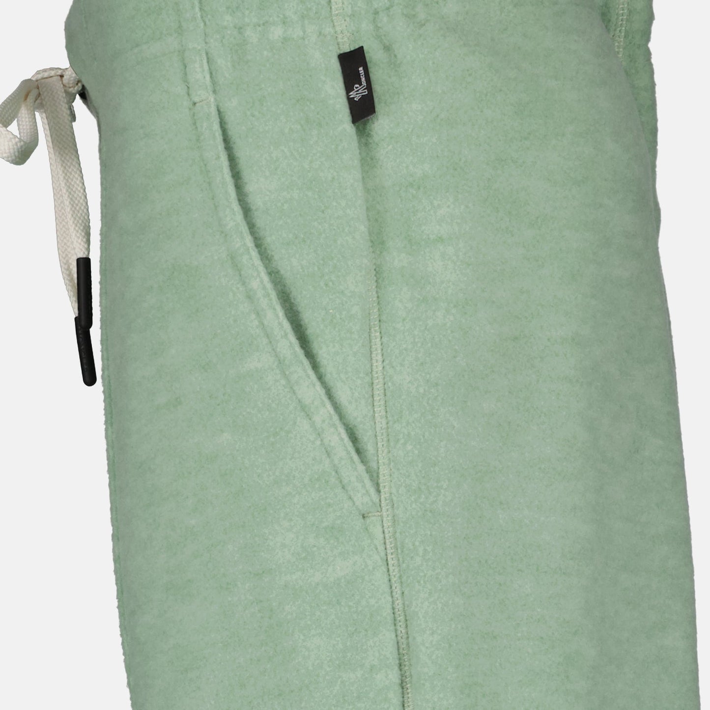 velvet jogging pants, Moncler Grenoble, high-end casual wear, luxury velvet pants, green jogging pants