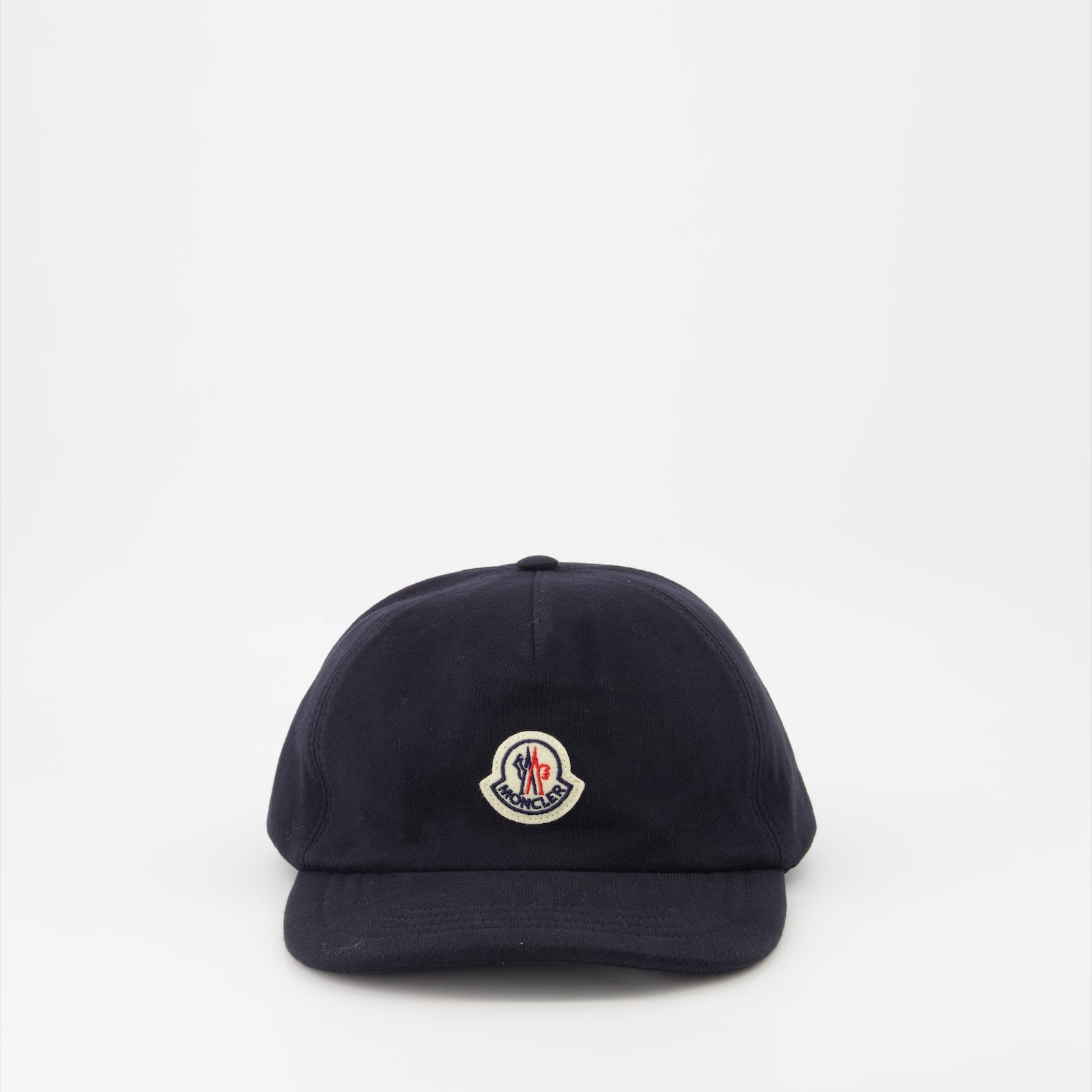 Moncler cap, luxury men's accessories, designer headwear, blue logo cap, men's fashion