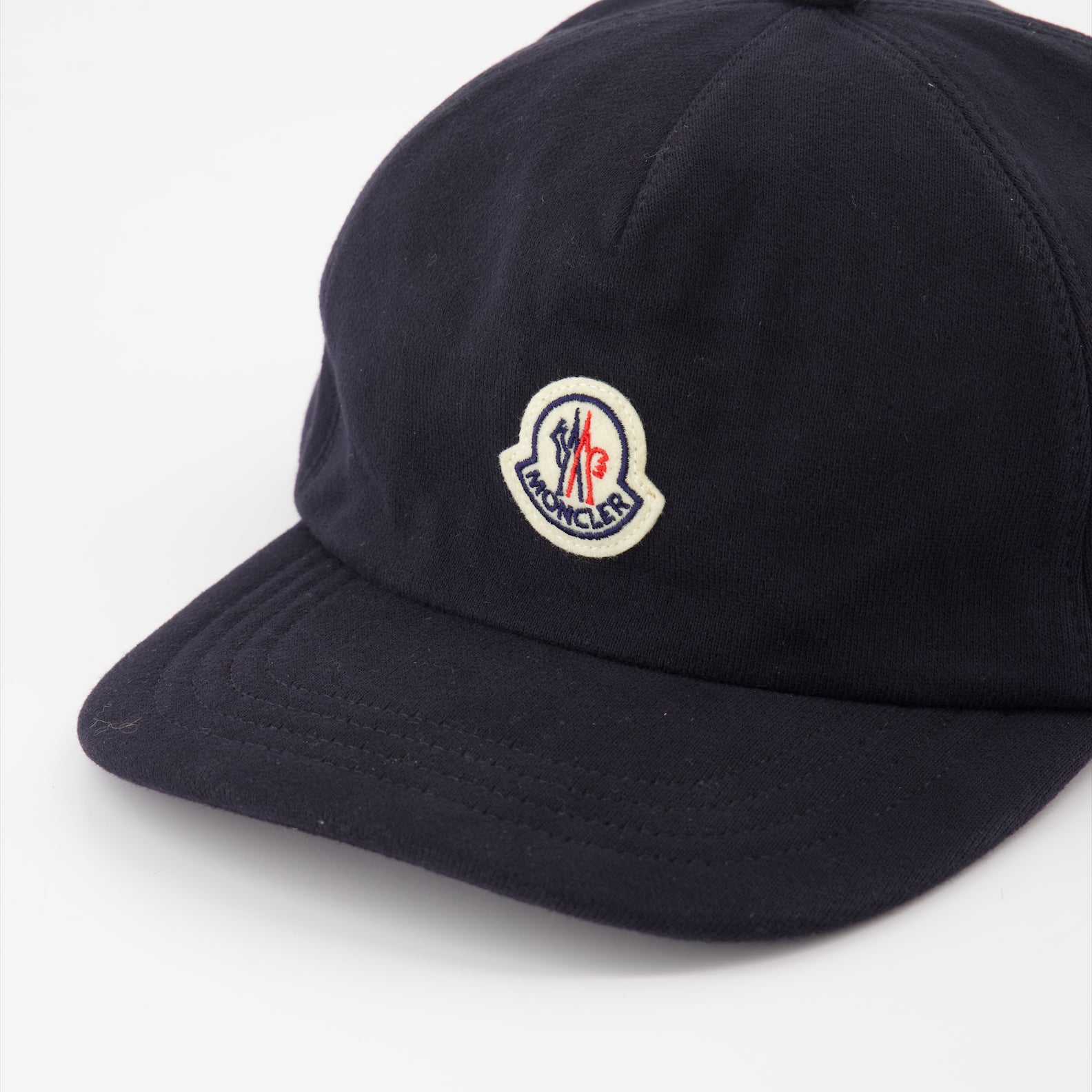 Moncler cap, luxury men's accessories, designer headwear, blue logo cap, men's fashion