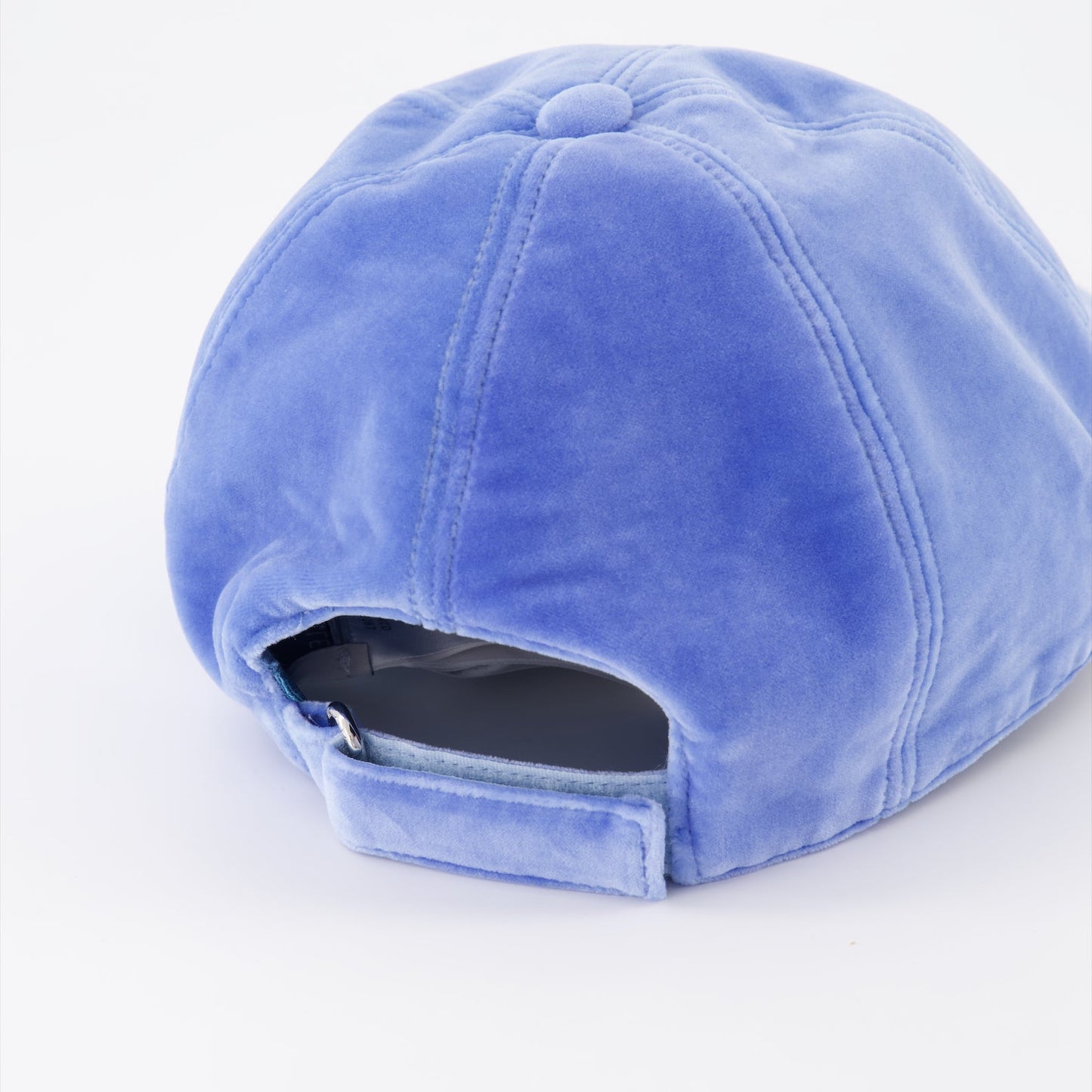 Moncler cap, Women's velvet cap, Light blue cap, Luxury accessories, Elegant headwear