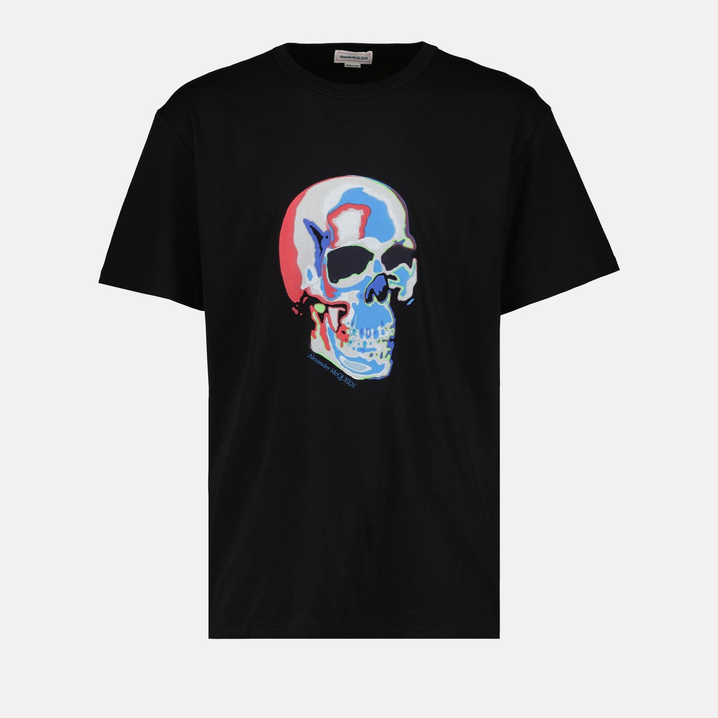 Alexander McQueen, T-shirt Skull, Men’s Luxury T-shirt, Designer White Tee, High-End Fashion