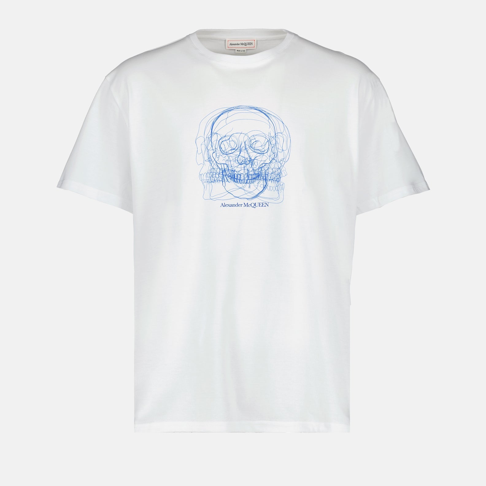 Alexander McQueen, Skull T-shirt, Men's luxury fashion, Designer T-shirt, White T-shirt