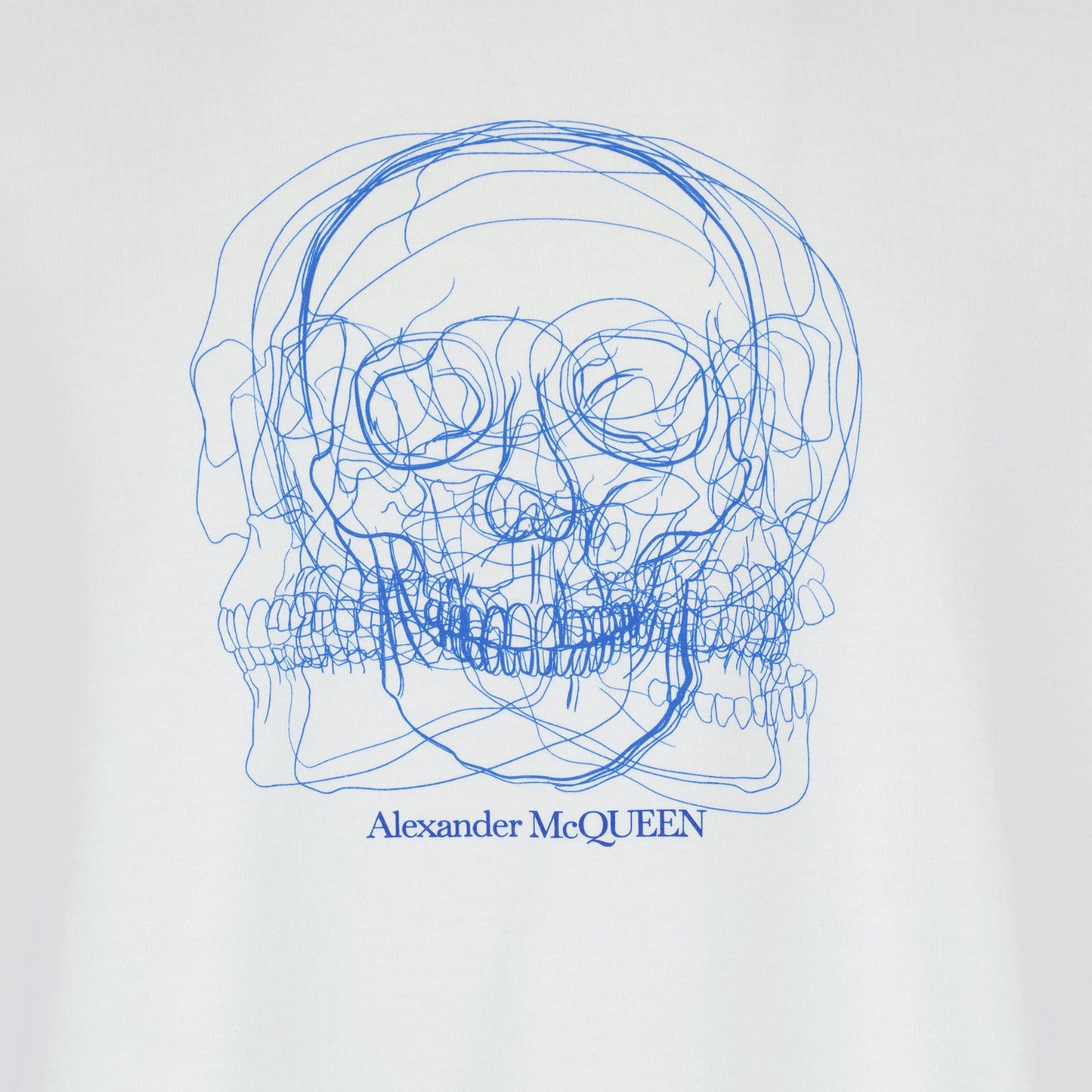 Alexander McQueen, Skull T-shirt, Men's luxury fashion, Designer T-shirt, White T-shirt