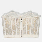 Alexander McQueen, white lace corset, luxury fashion, women's corset, designer corset