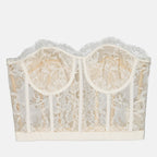 Alexander McQueen, white lace corset, luxury fashion, women's corset, designer corset