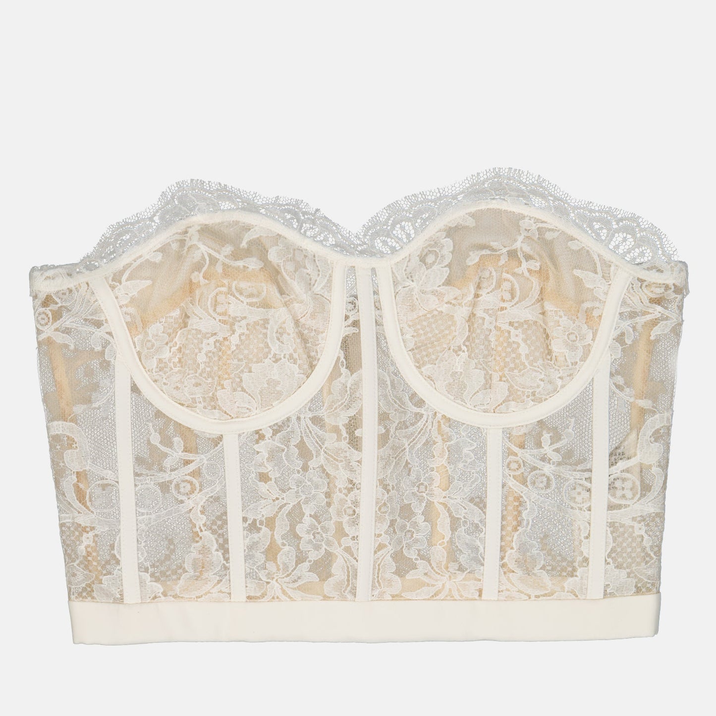 Alexander McQueen, white lace corset, luxury fashion, women's corset, designer corset