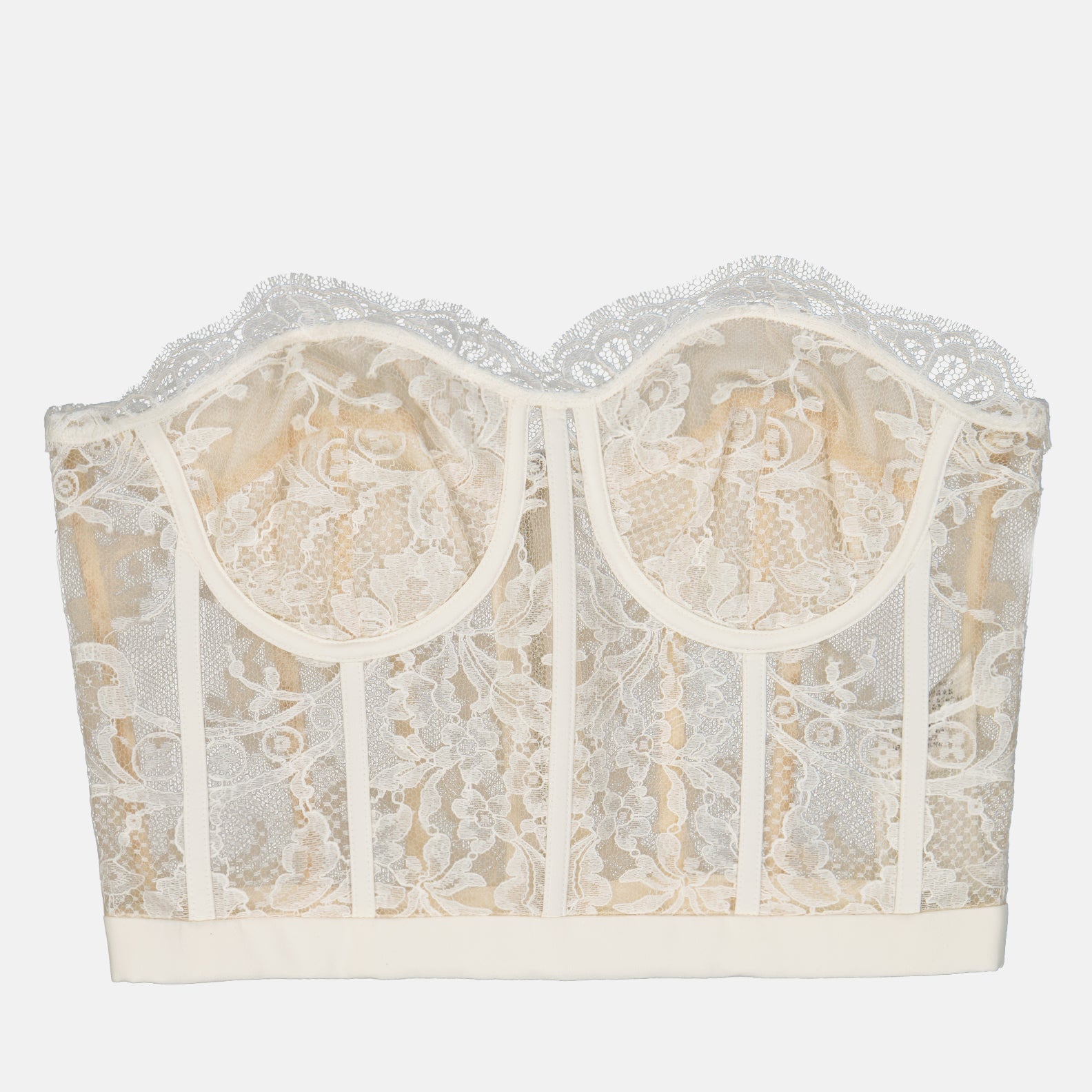 Alexander McQueen, white lace corset, luxury fashion, women's corset, designer corset