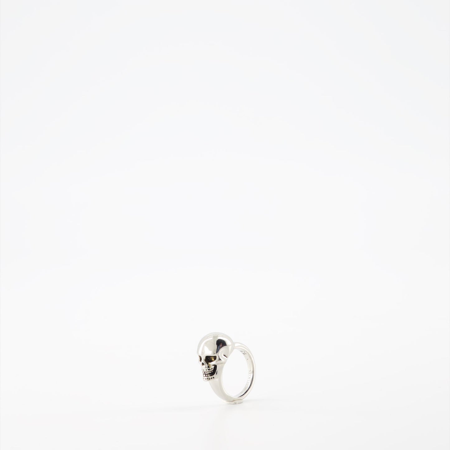 Alexander McQueen, The Side Skull ring, women's silver ring, designer jewelry, luxury accessories