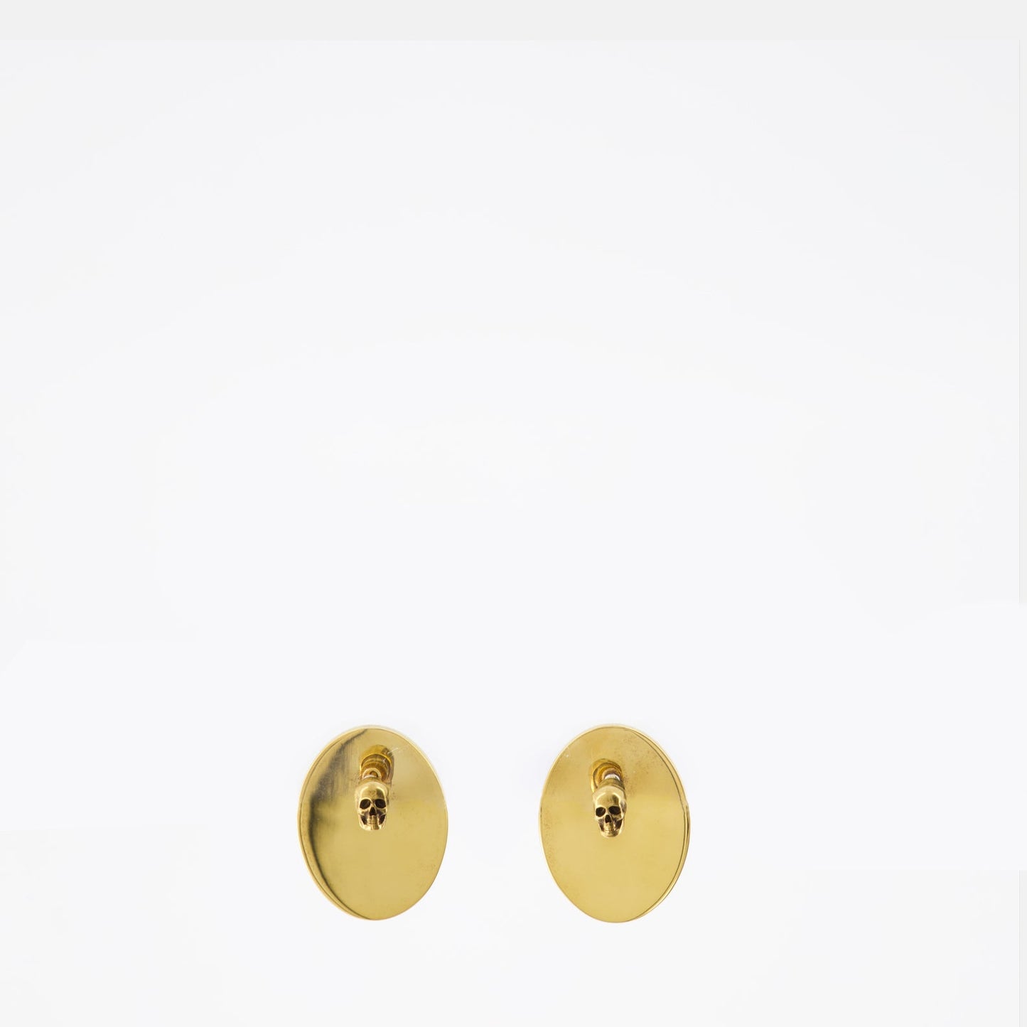 Alexander McQueen earrings, luxury jewelry, gold earrings, faceted stone, high fashion accessories