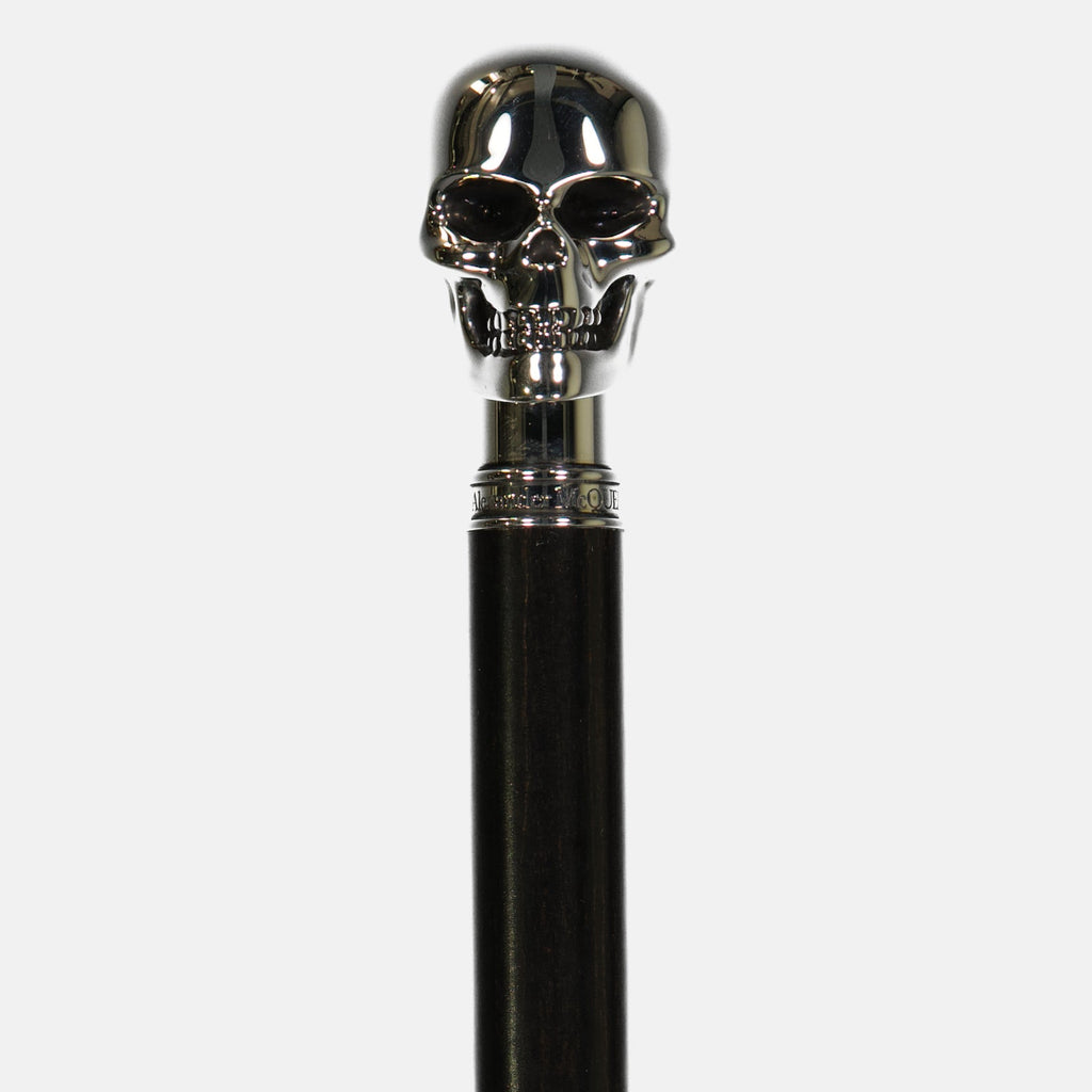 luxury umbrella, Alexander McQueen accessories, black skull umbrella, high-end fashion, designer umbrella