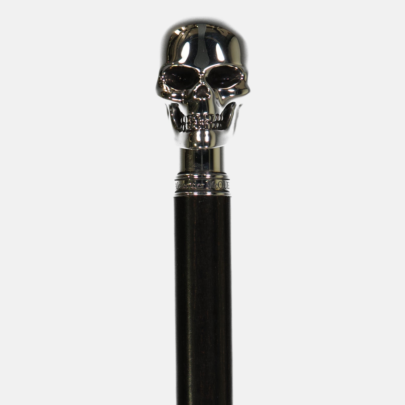 luxury umbrella, Alexander McQueen accessories, black skull umbrella, high-end fashion, designer umbrella