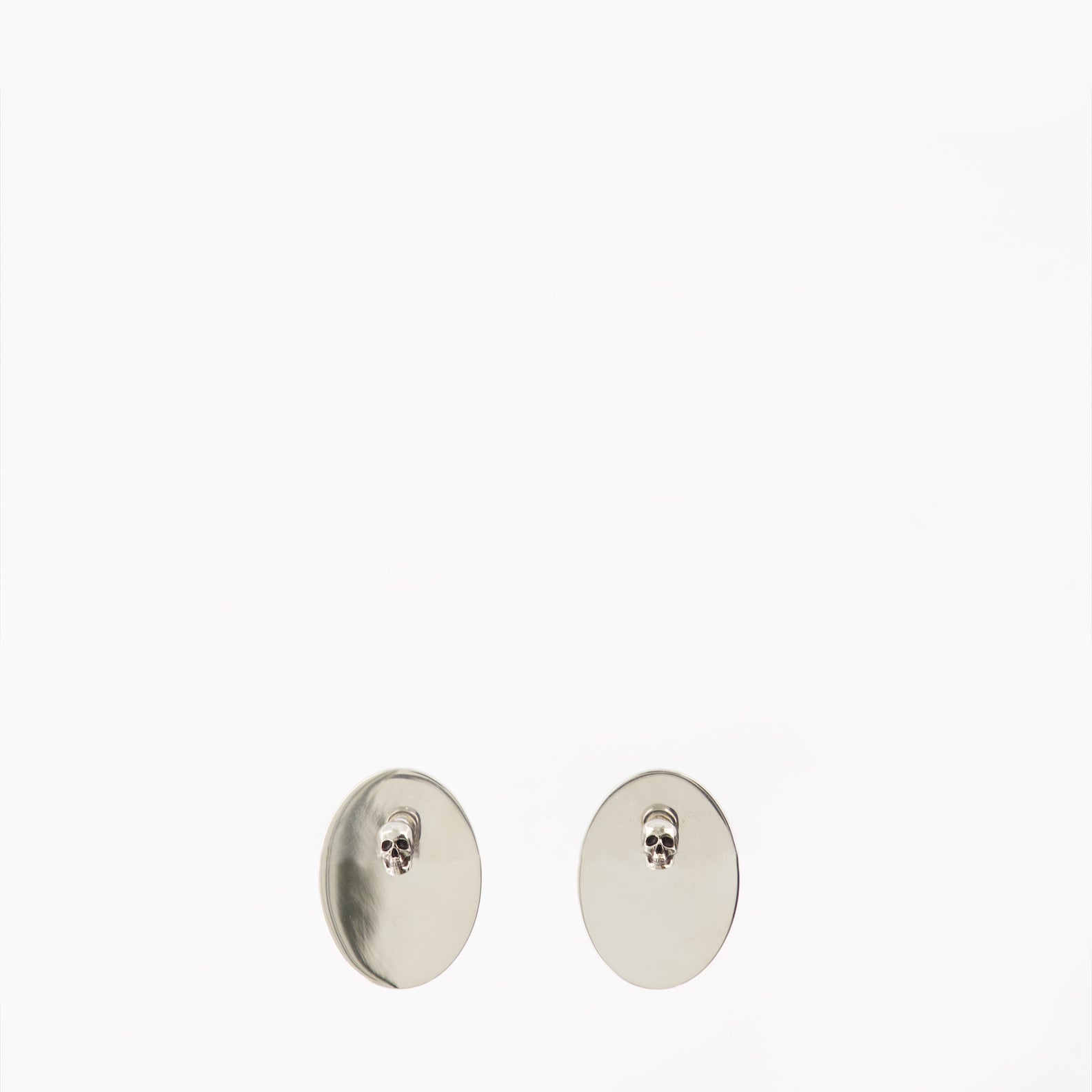 Alexander McQueen earrings, luxury women’s jewelry, silver earrings, faceted stone earrings, elegant accessories