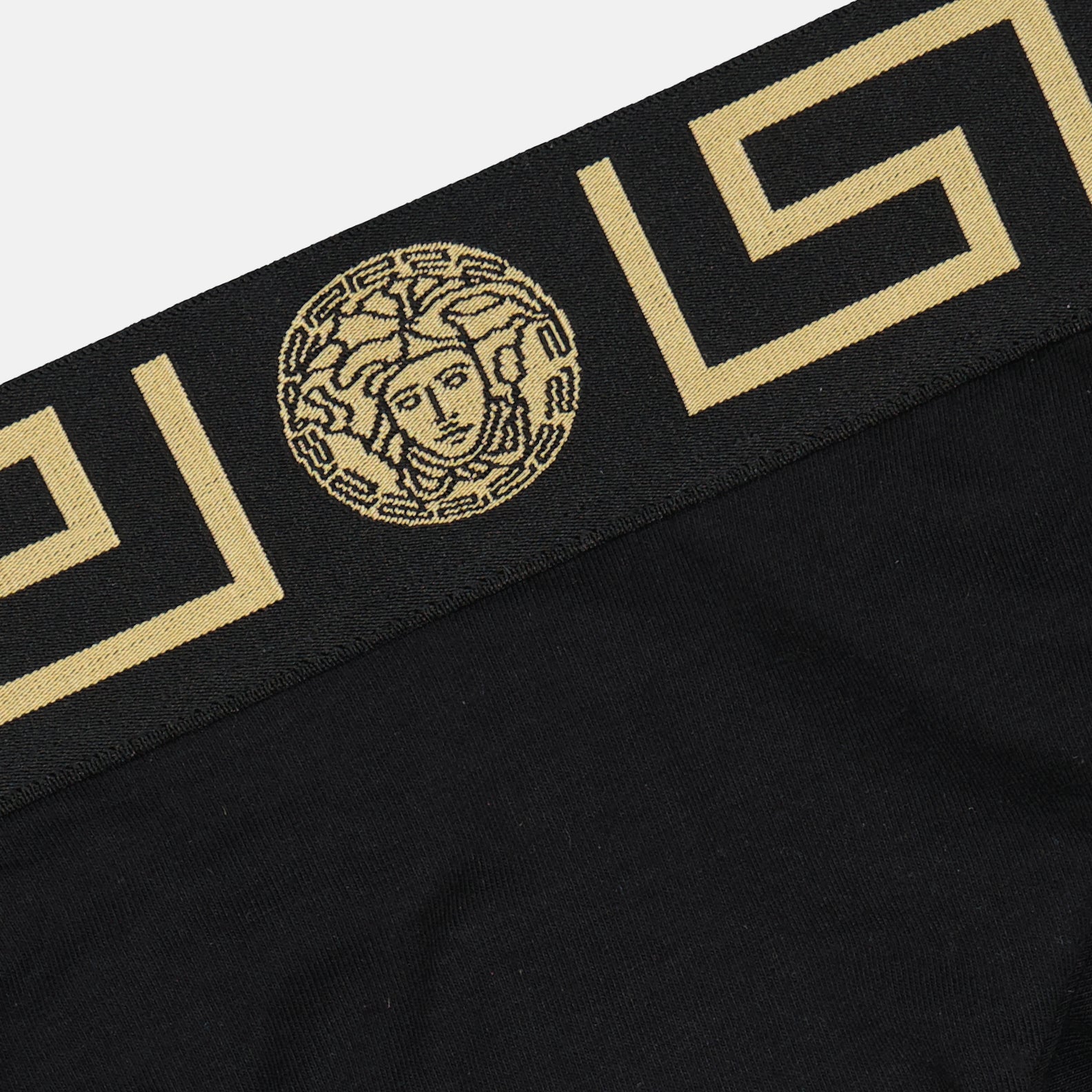 Versace lingerie, Medusa Slip, luxury lingerie, women's designer underwear, black slip