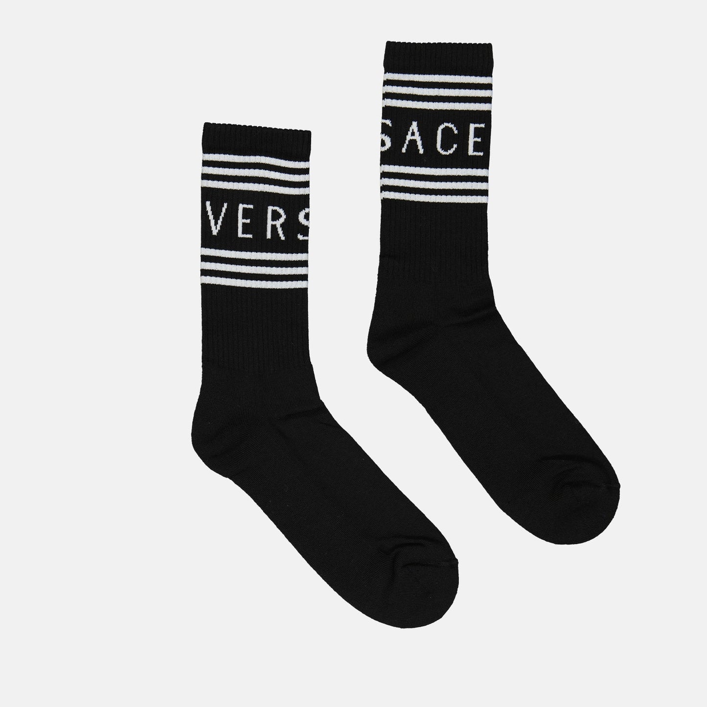 Versace socks, men's luxury socks, 90s vintage fashion, designer men's accessories, iconic logo socks