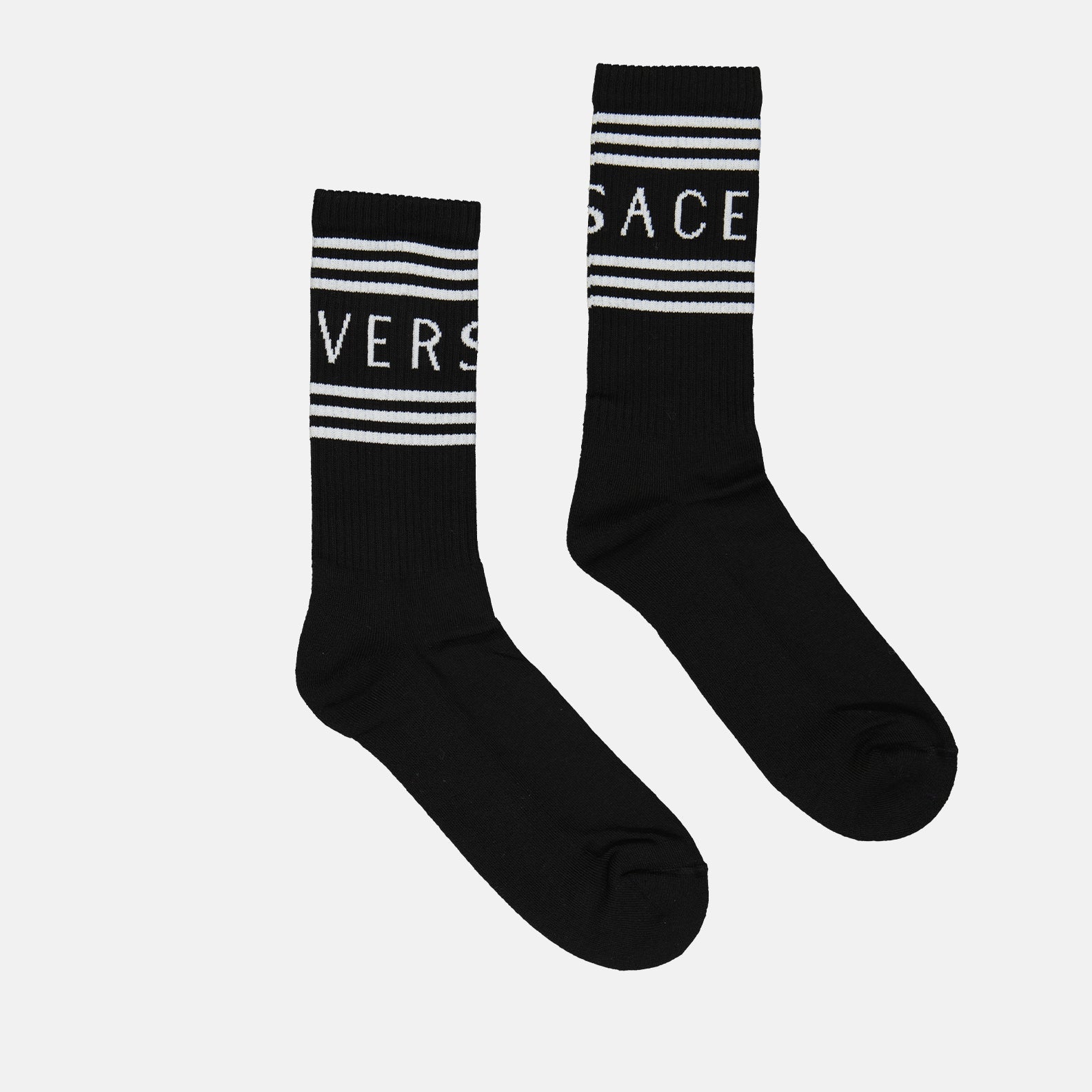 Versace socks, men's luxury socks, 90s vintage fashion, designer men's accessories, iconic logo socks