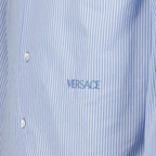 Versace shirt, luxury menswear, baroque fashion, seashell motifs, high-end shirt