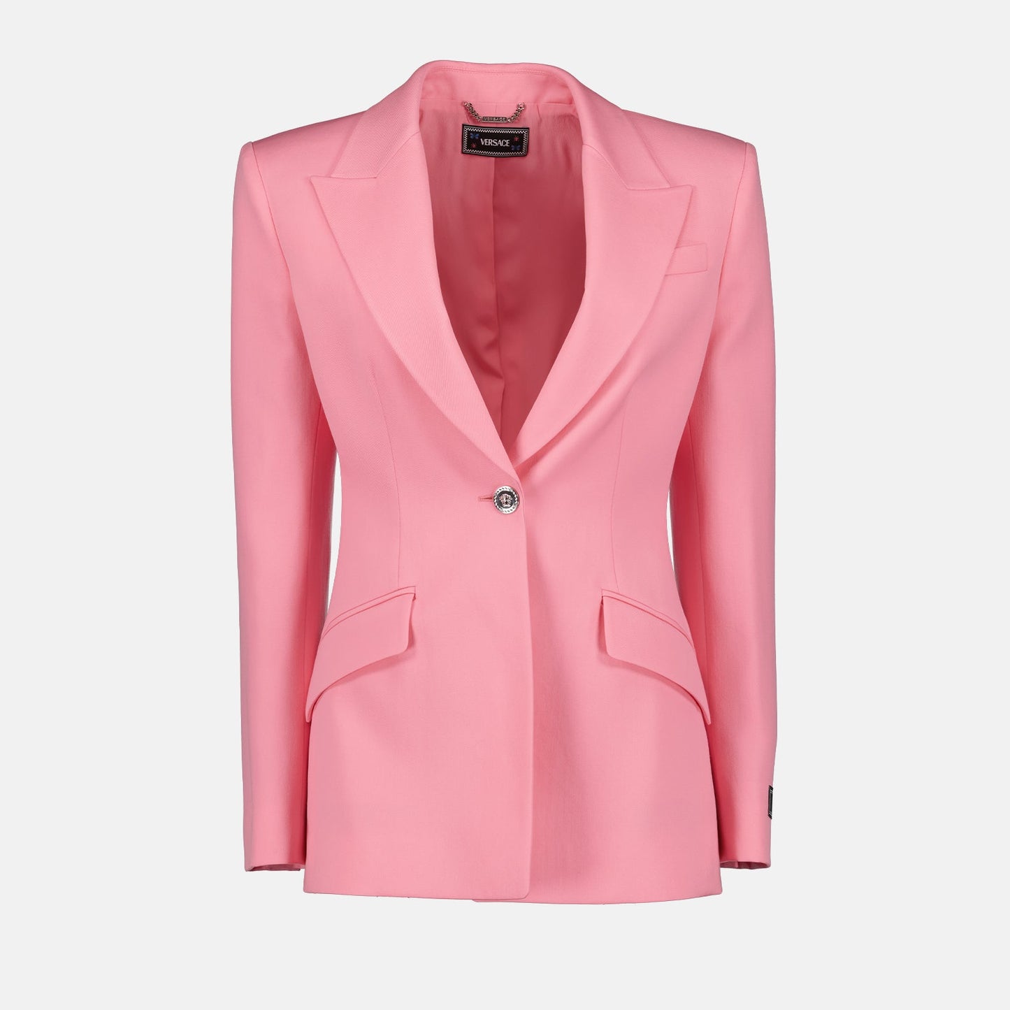 Versace Women Blazer, Luxury Women's Blazer, Designer Blazer Versace, Medusa Logo Blazer, High-End Women's Jacket