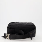 Versace belt bag, monogram belt bag, nylon belt bag, Greca accents, designer belt bag