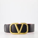 Valentino Garavani belt, VLogo belt, reversible belt, women's luxury accessories, designer belt