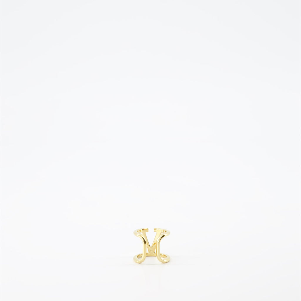 Valentino Garavani, Vlogo ring, gold metal ring, luxury accessories, designer jewelry