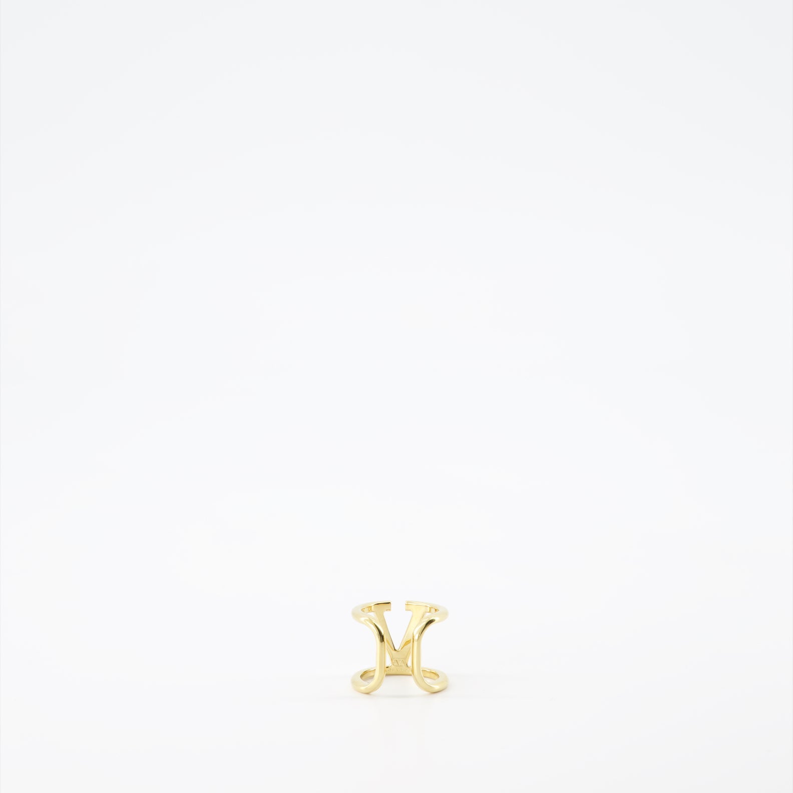 Valentino Garavani, Vlogo ring, gold metal ring, luxury accessories, designer jewelry