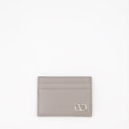 Valentino Garavani, VLogo card holder, grey card holder, men's accessories, luxury card holder