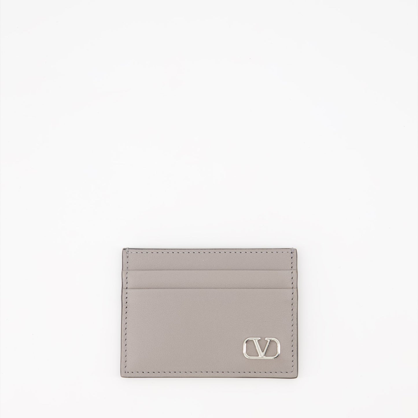 Valentino Garavani, VLogo card holder, grey card holder, men's accessories, luxury card holder