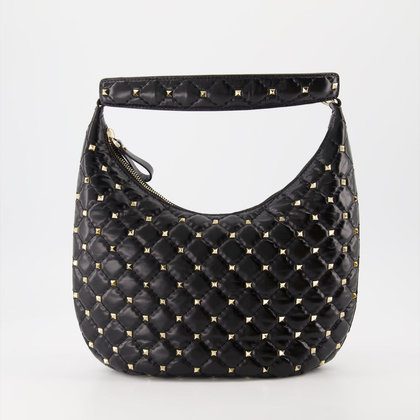 Valentino Garavani, Small Hobo Bag, Rockstud Spike, Luxury Women's Bag, Designer Handbag