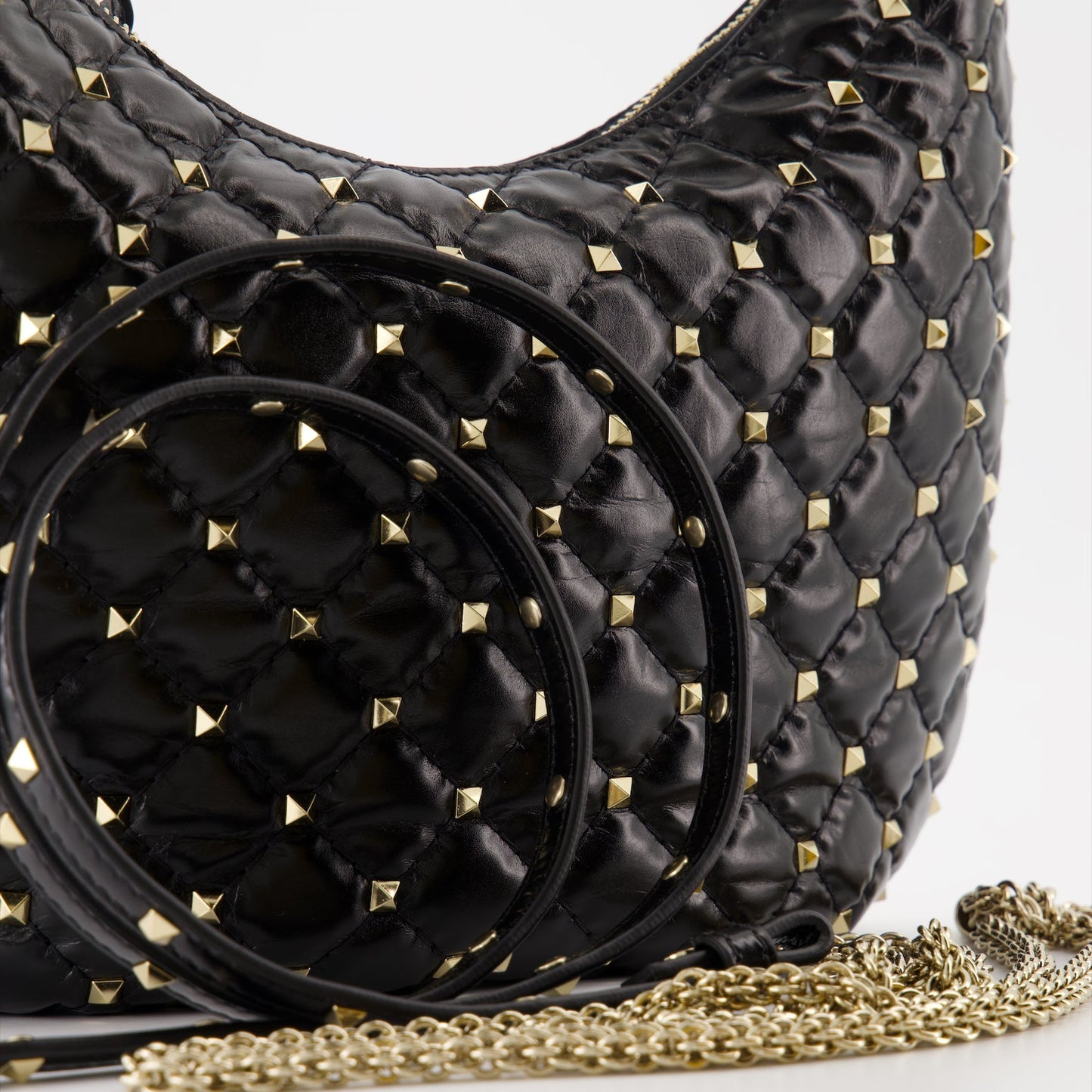 Valentino Garavani, Small Hobo Bag, Rockstud Spike, Luxury Women's Bag, Designer Handbag