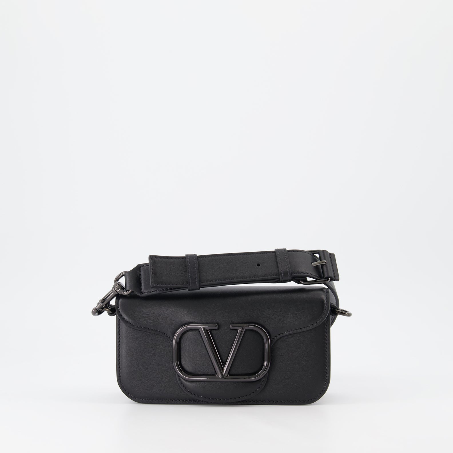 Valentino Garavani, Mini Loco Bag, Black luxury bag, Designer handbags, High-end accessories