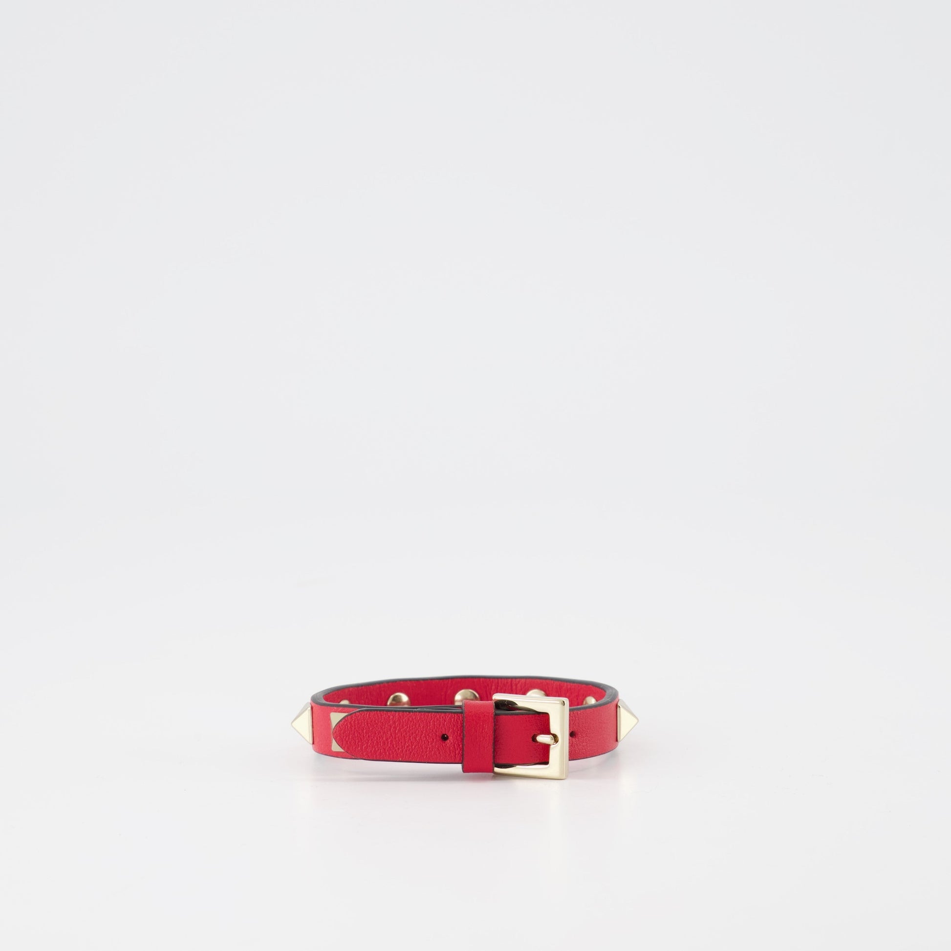 Rockstud bracelet, Valentino Garavani, luxury accessories, women's fashion, red bracelet