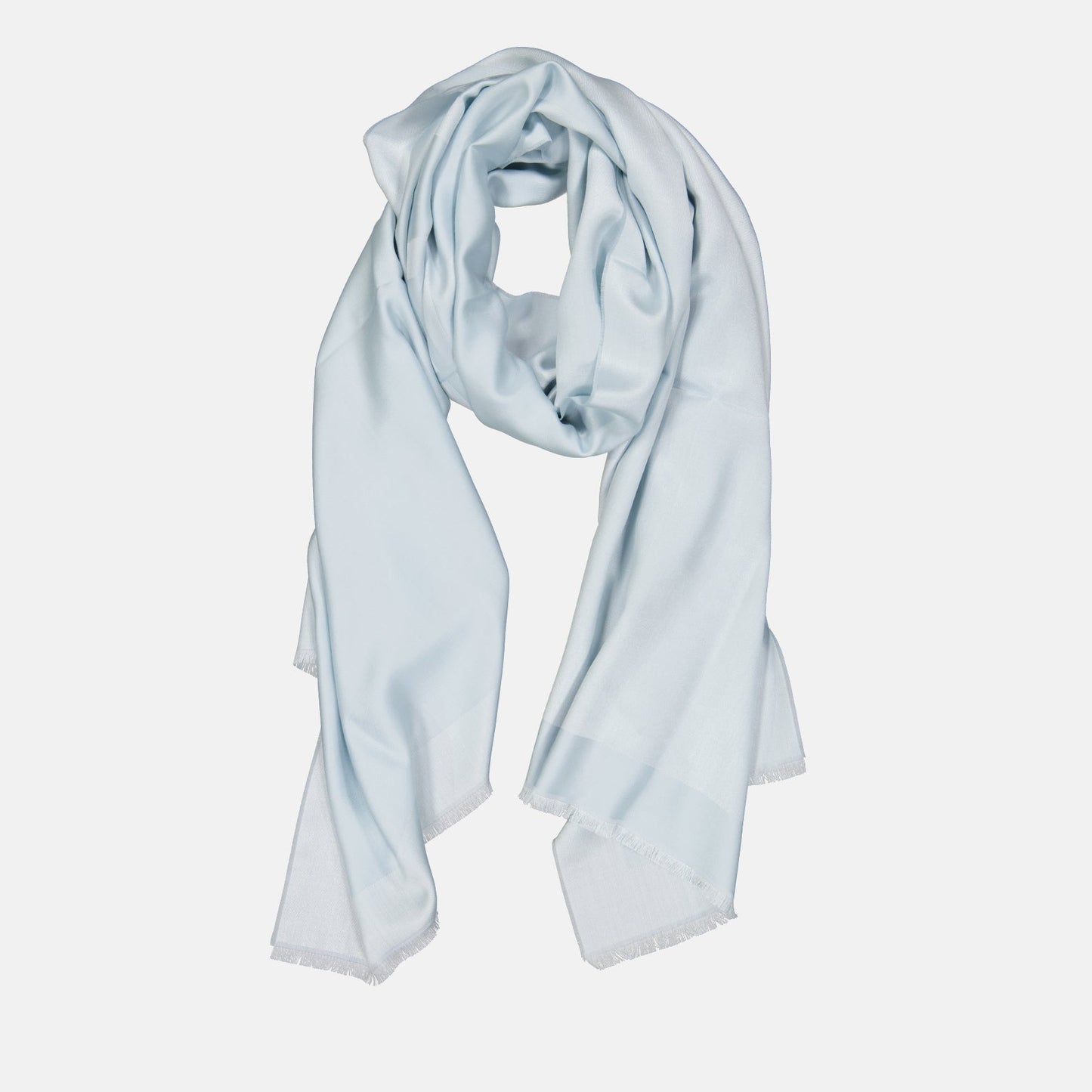 Givenchy scarf, silk-wool scarf, luxury women's scarf, designer accessories, blue scarf