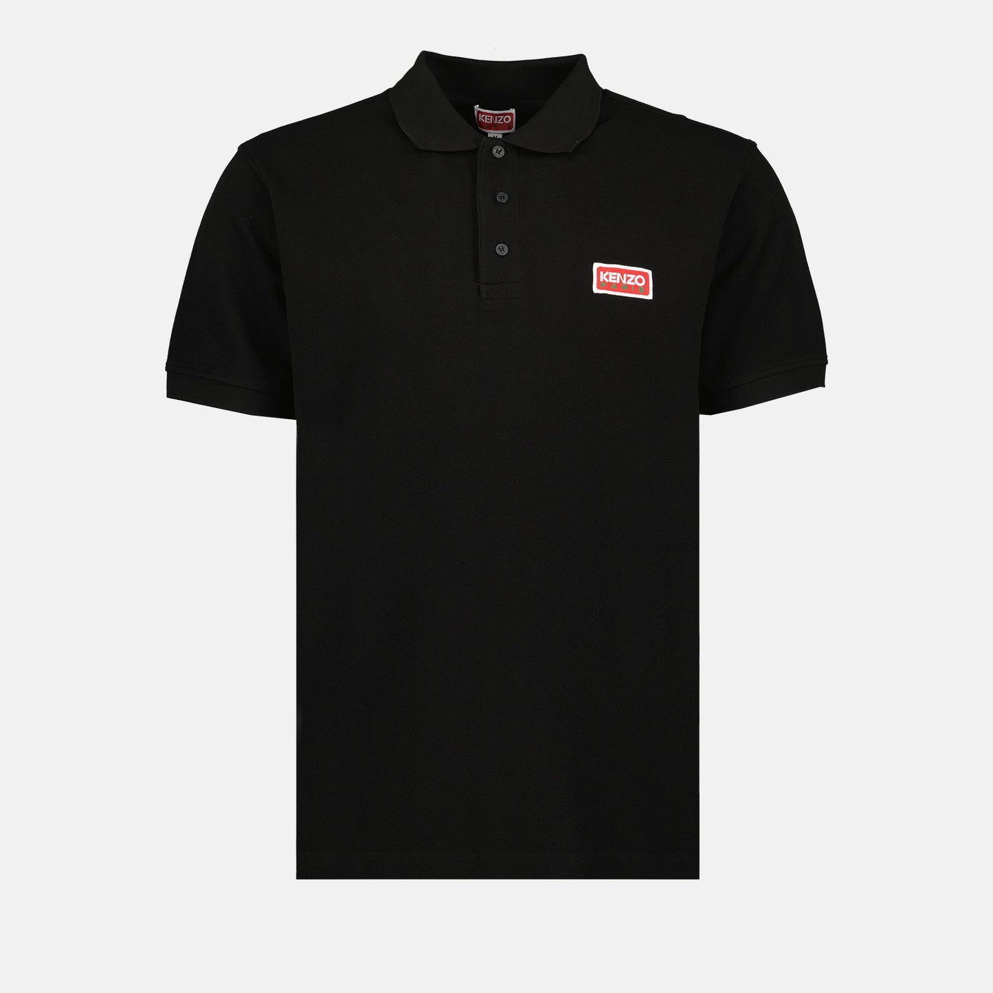 Kenzo polo shirt, men's luxury polo, black polo shirt, designer men's wear, high-end men's fashion