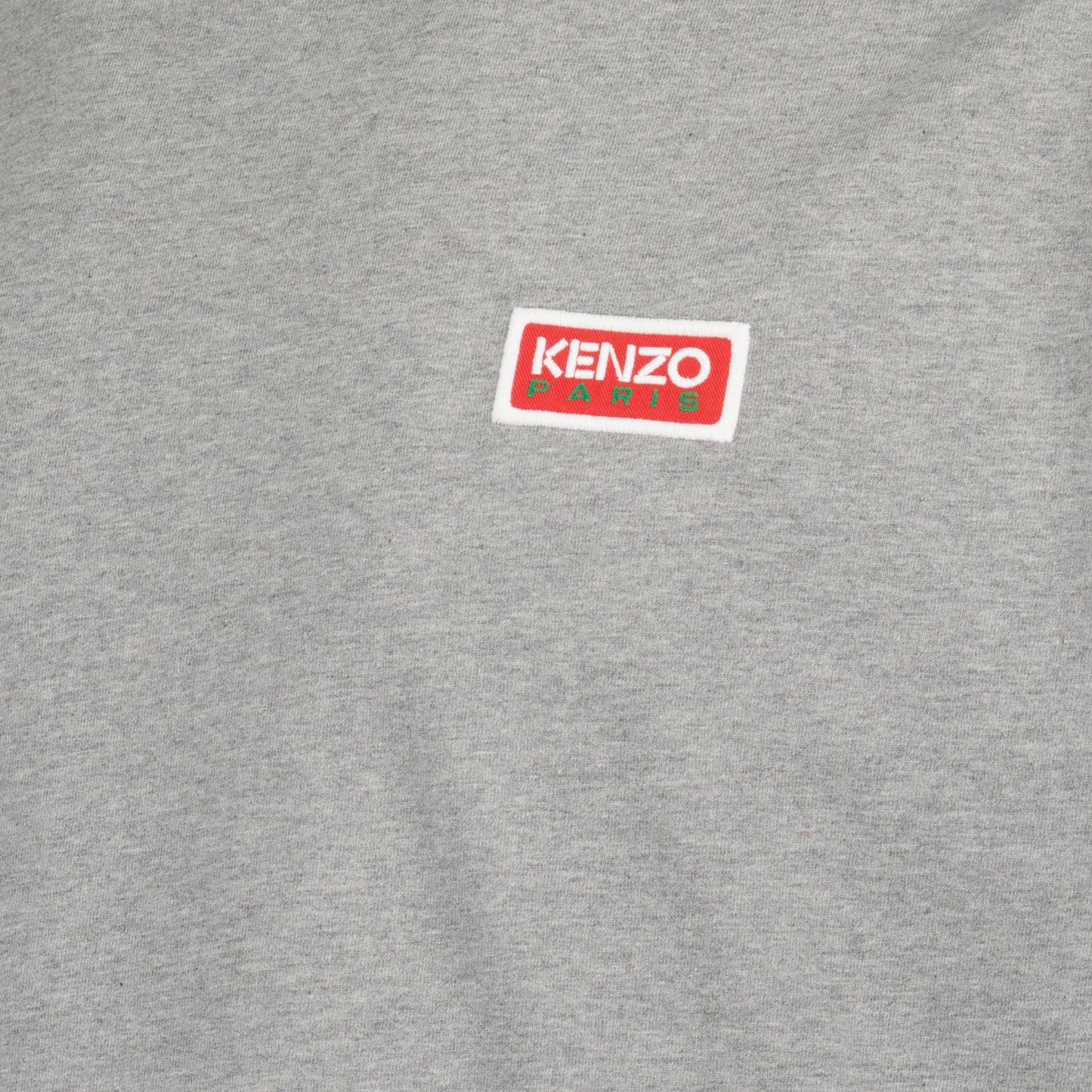 Kenzo T-shirt, Men's Luxury T-shirt, Grey Logo T-shirt, High-end Casual Wear, Designer Men's Clothing