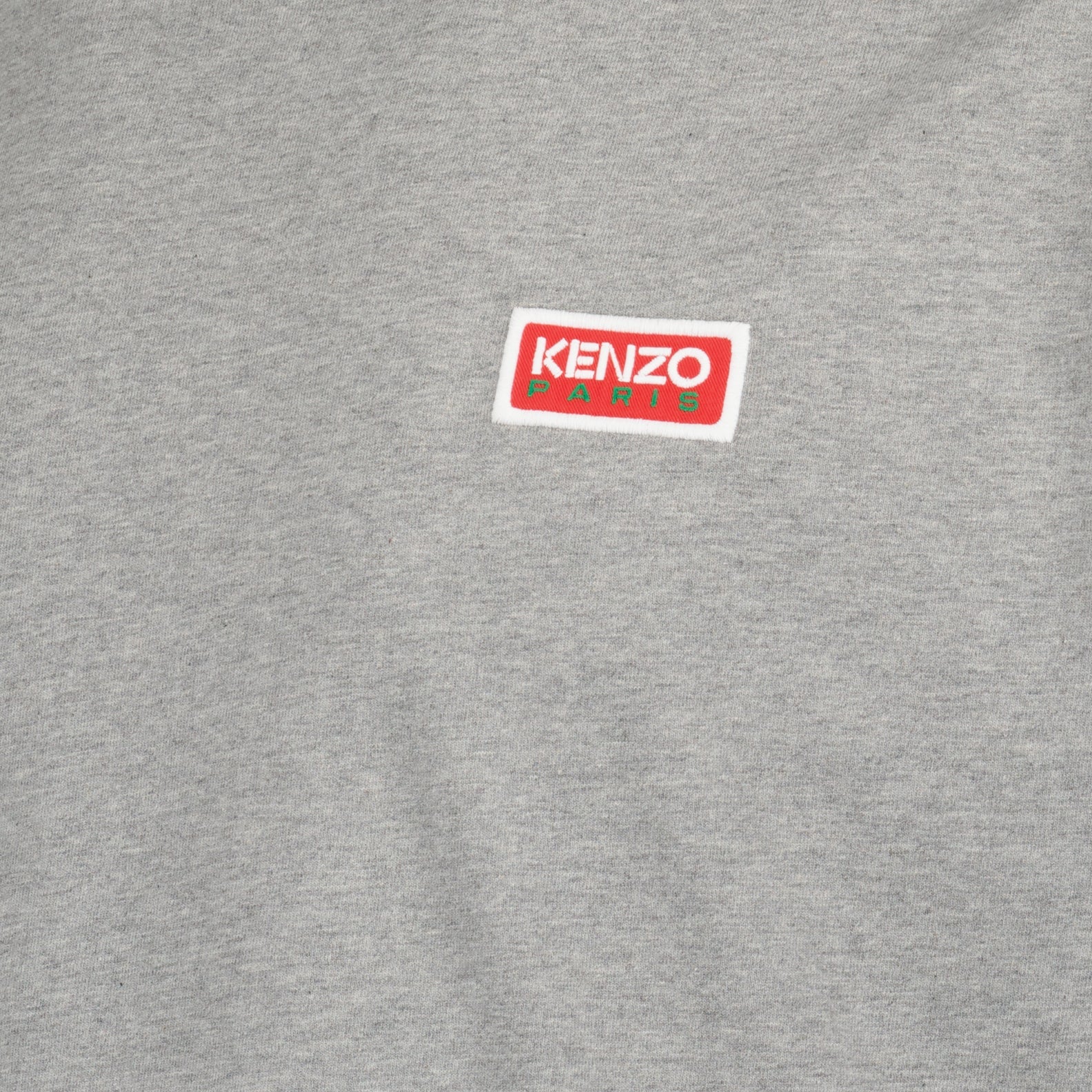 Kenzo T-shirt, Men's Luxury T-shirt, Grey Logo T-shirt, High-end Casual Wear, Designer Men's Clothing