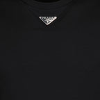 Prada logo t-shirt, luxury men's t-shirt, black Prada shirt, stylish men's tee, designer men's clothing