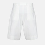 ホワイトポプリンベルムーダショーツ