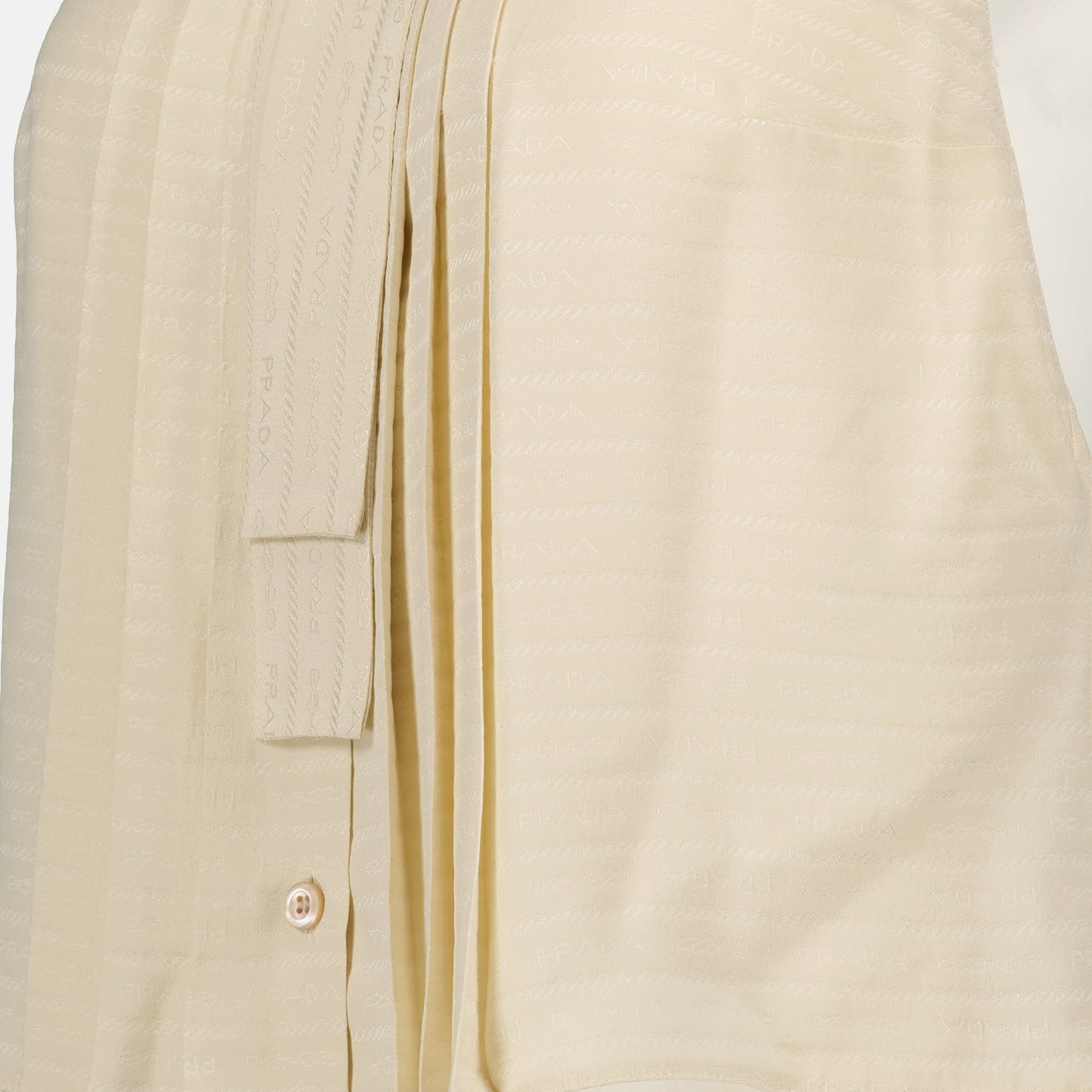 Prada womenswear, sleeveless silk shirt, luxury fashion, designer clothing, elegant wardrobe