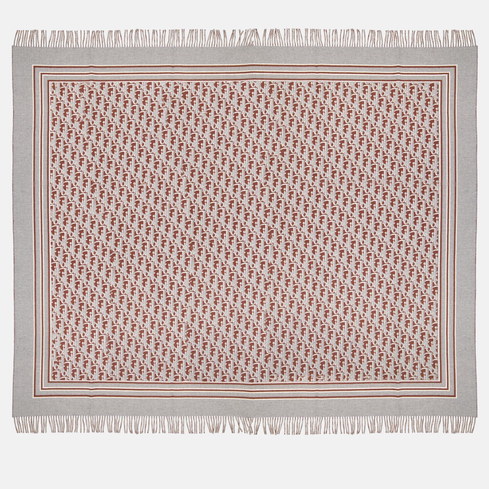 Dior plaid, luxury accessory, bordeaux-grey plaid, designer plaid, Dior fashion