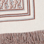 Dior plaid, luxury accessory, bordeaux-grey plaid, designer plaid, Dior fashion