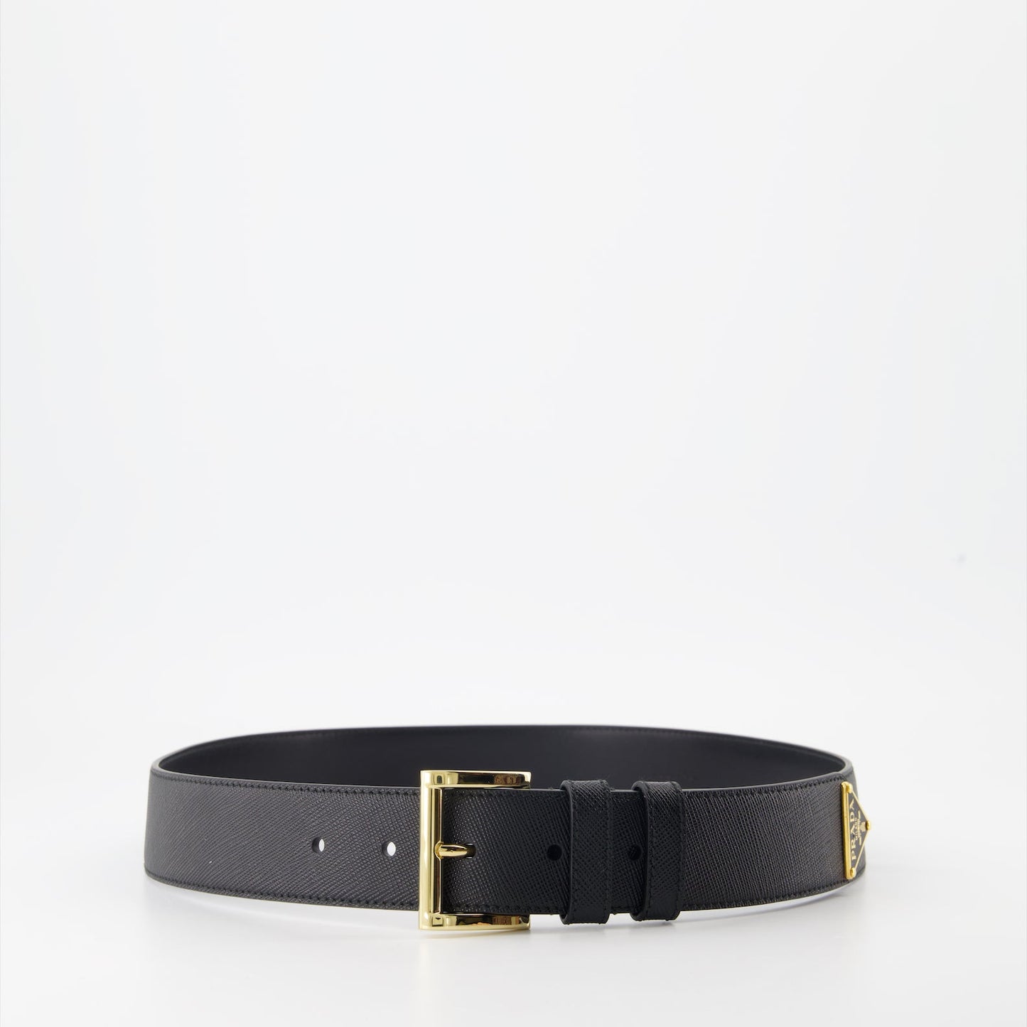 Saffiano Leather Belt, Prada Belt, Luxury Accessories, Designer Belt, Triangle Logo Belt