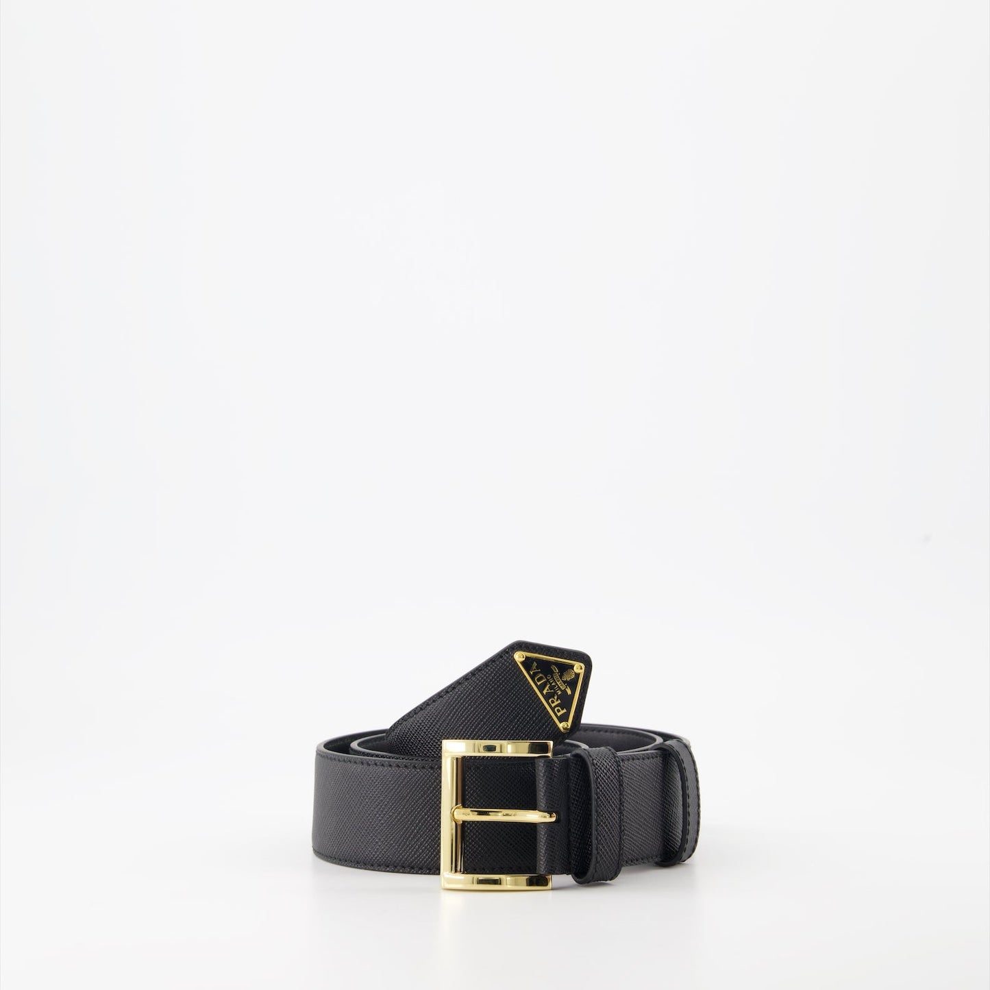 Saffiano Leather Belt, Prada Belt, Luxury Accessories, Designer Belt, Triangle Logo Belt