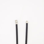 Saffiano leather bracelet, double wrap bracelet, Prada accessory, luxury leather bracelet, Italian craftsmanship