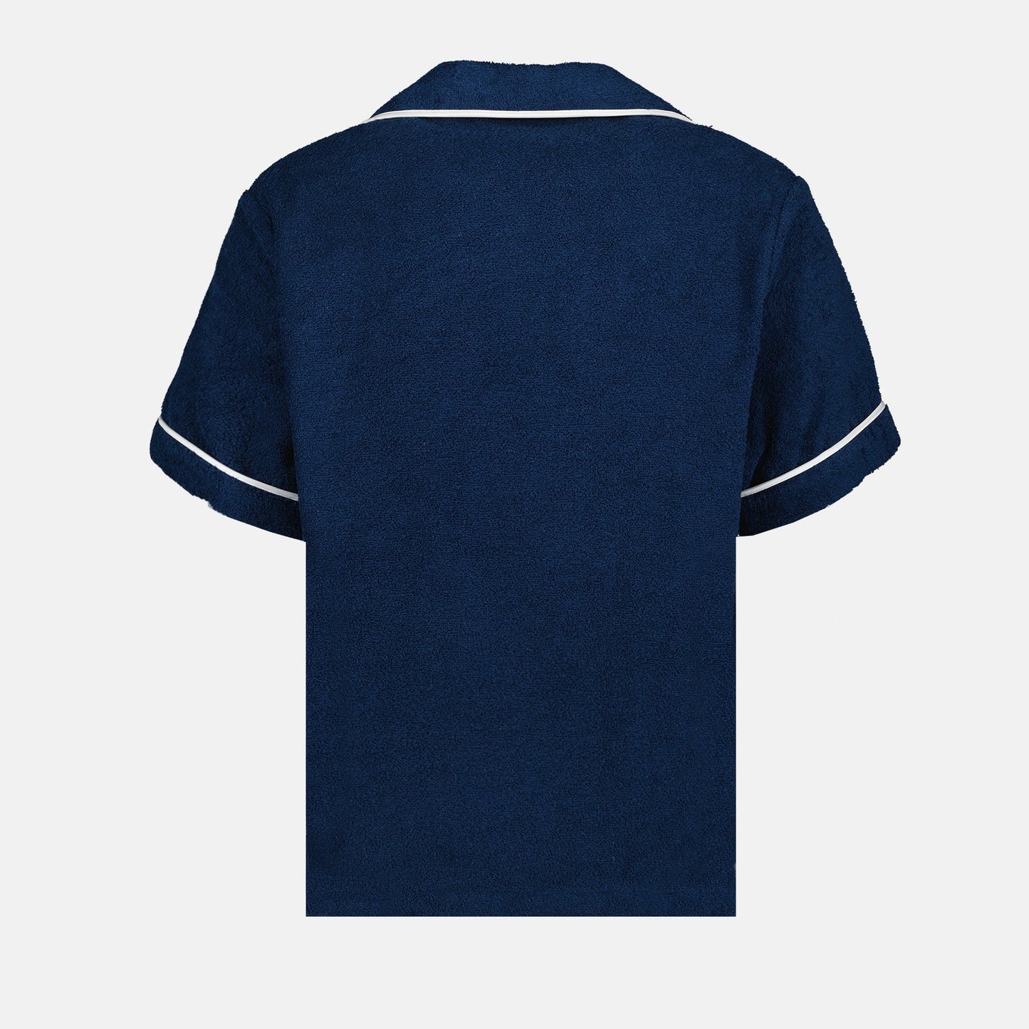 Prada polo, blue terry cotton polo, luxury men's fashion, designer polo shirt, high-end wardrobe