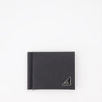 Prada wallet, Saffiano leather, luxury accessories, black wallet, designer wallet