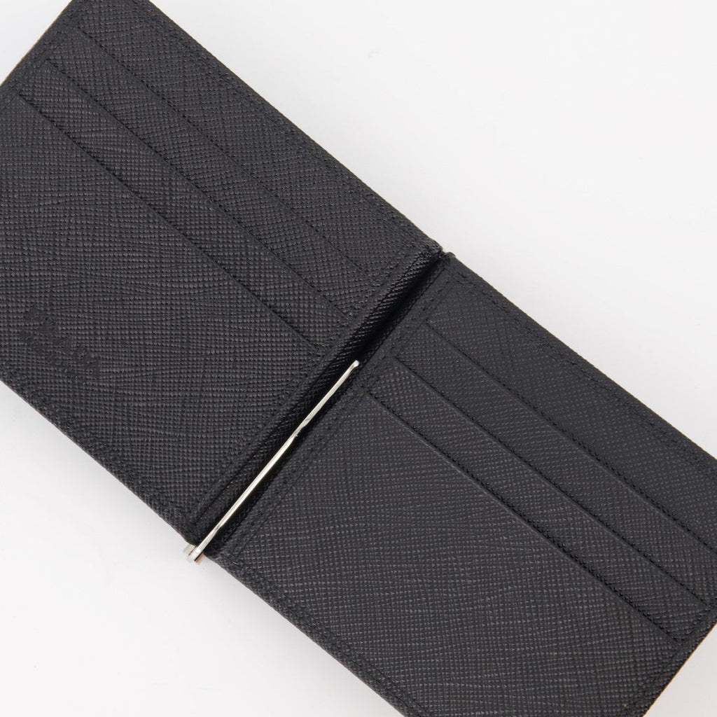 Prada wallet, Saffiano leather, luxury accessories, black wallet, designer wallet