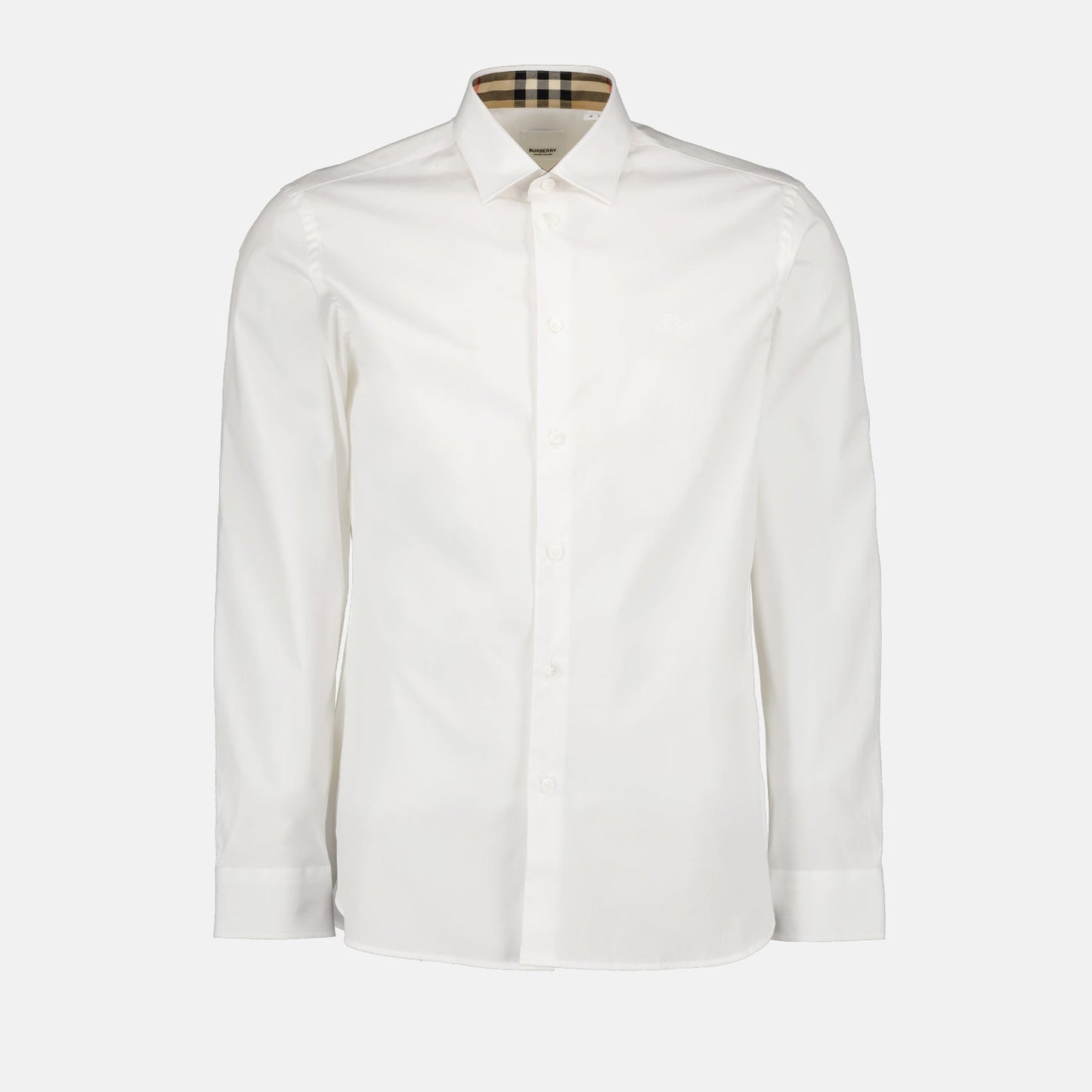 Burberry shirt, luxury menswear, long-sleeve white shirt, designer clothing for men, classic dress shirt