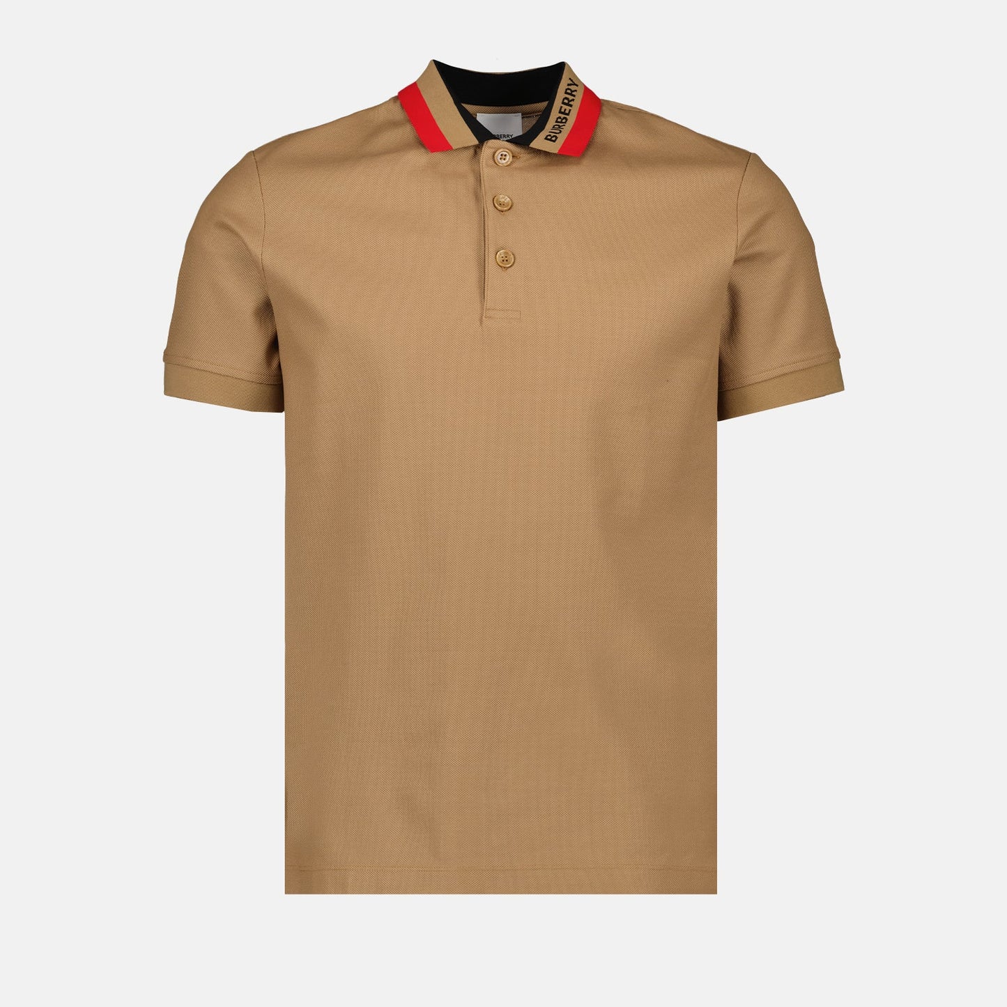 luxury polo shirt, Burberry, Edney Polo, brown polo, sophisticated men's wear