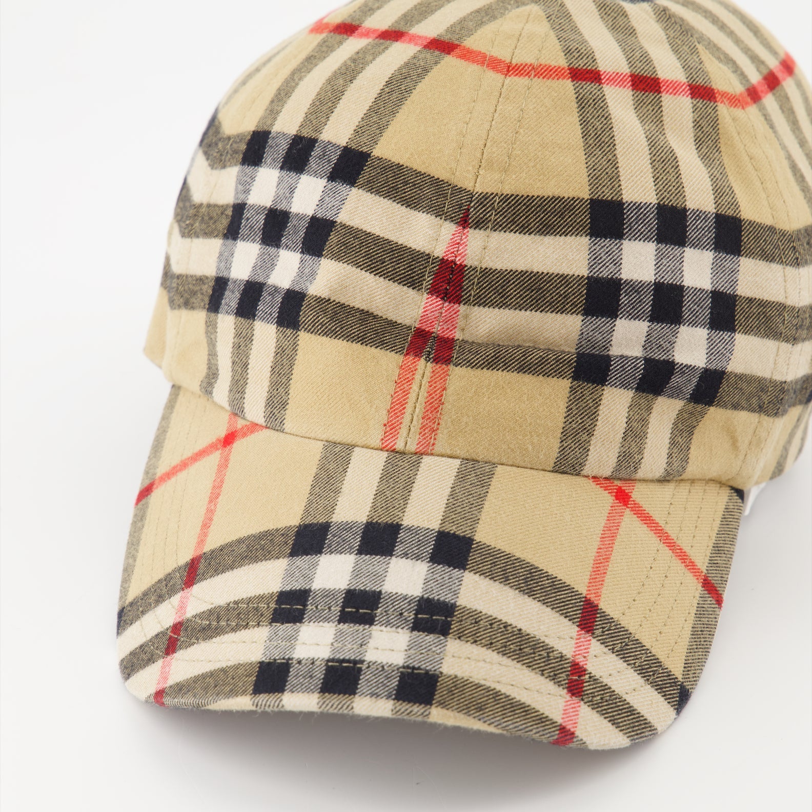 Burberry checkered hat hotsell