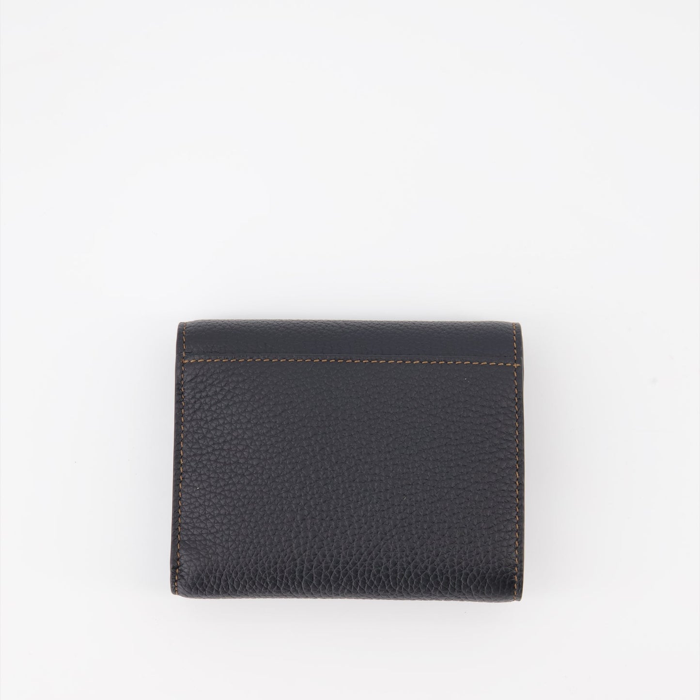 Burberry wallet, luxury leather wallet, black leather wallet, TB compact wallet, high-end accessories